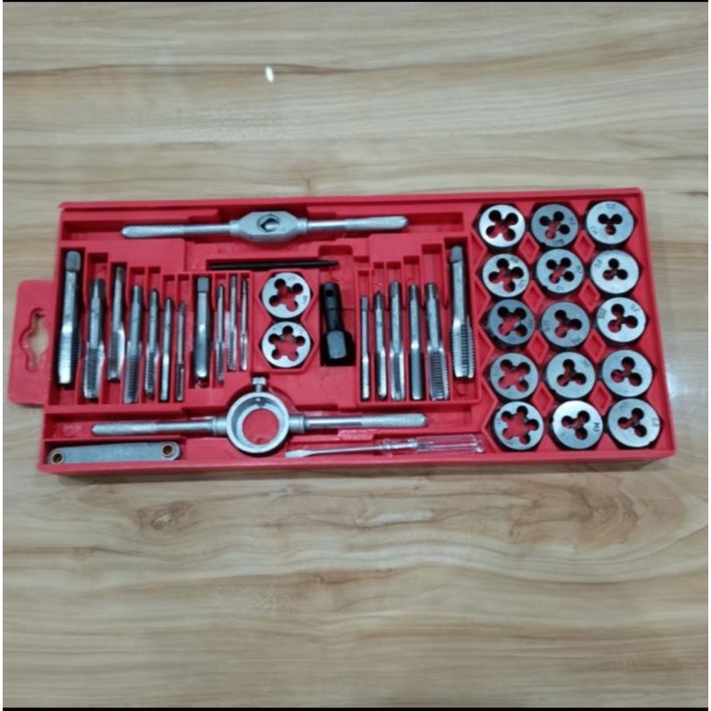 TAP DIE SET 40 PCS ALAT TAP SENAI ULIR SET 40PCS