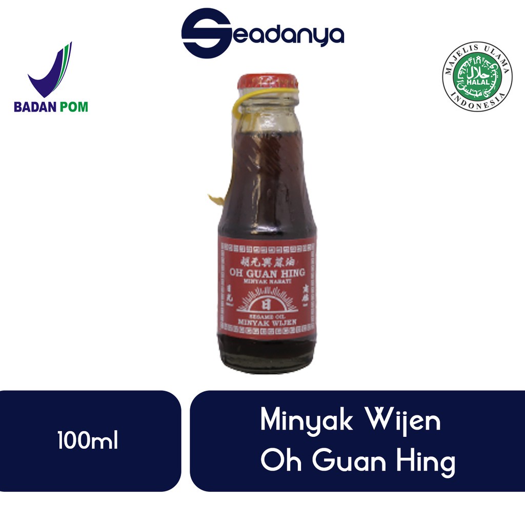 

Minyak Wijen Oh Guan Hing 100ml - Halal MUI & BPOM