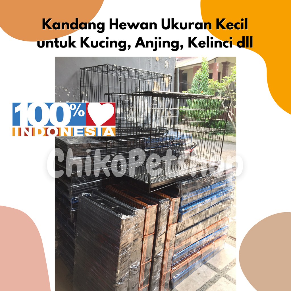 [GRAB GOJEK] KANDANG HEWAN BESI LOKAL Ukuran Kecil untuk Kucing Anjing Kelinci dll