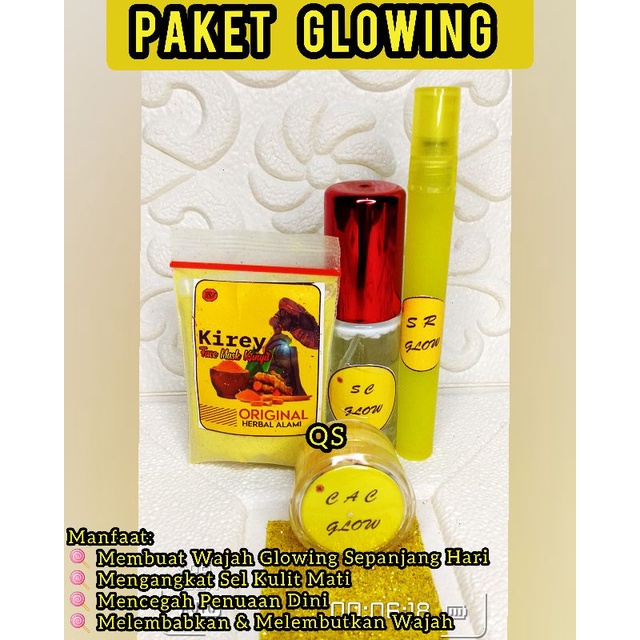 Paket Wajah Cac glow / Paket Wajah Glow / Paket Wajah NP Original 1000% Racikan Nek Aceh