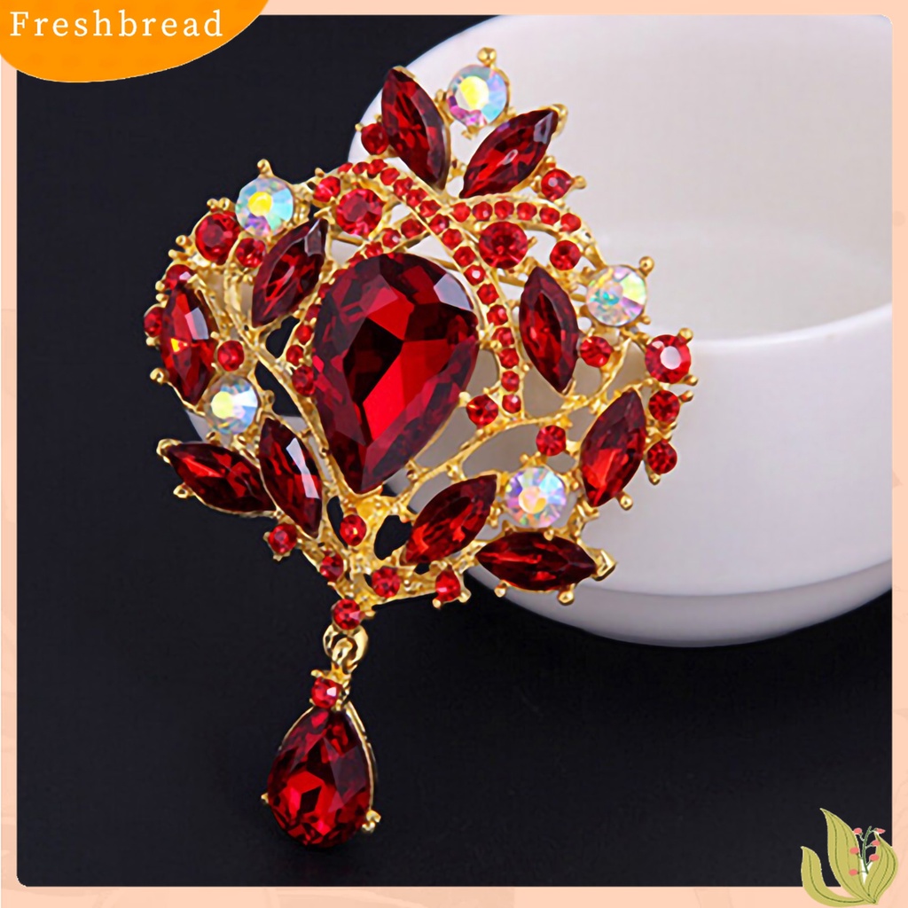 [ TERLARIS]Brooch Water Drop Rust-resistant Alloy Elegant Clothes Pin for Banquet