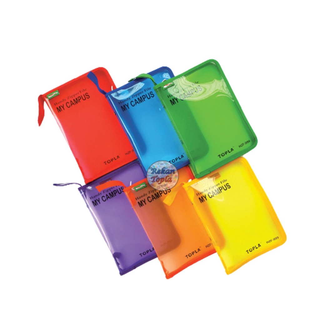 

TOPLA - HANDY ZIPPER BAG FILE TEMPAT FILE / TEMPAT BUKU A5 CAMPUS HZF-999