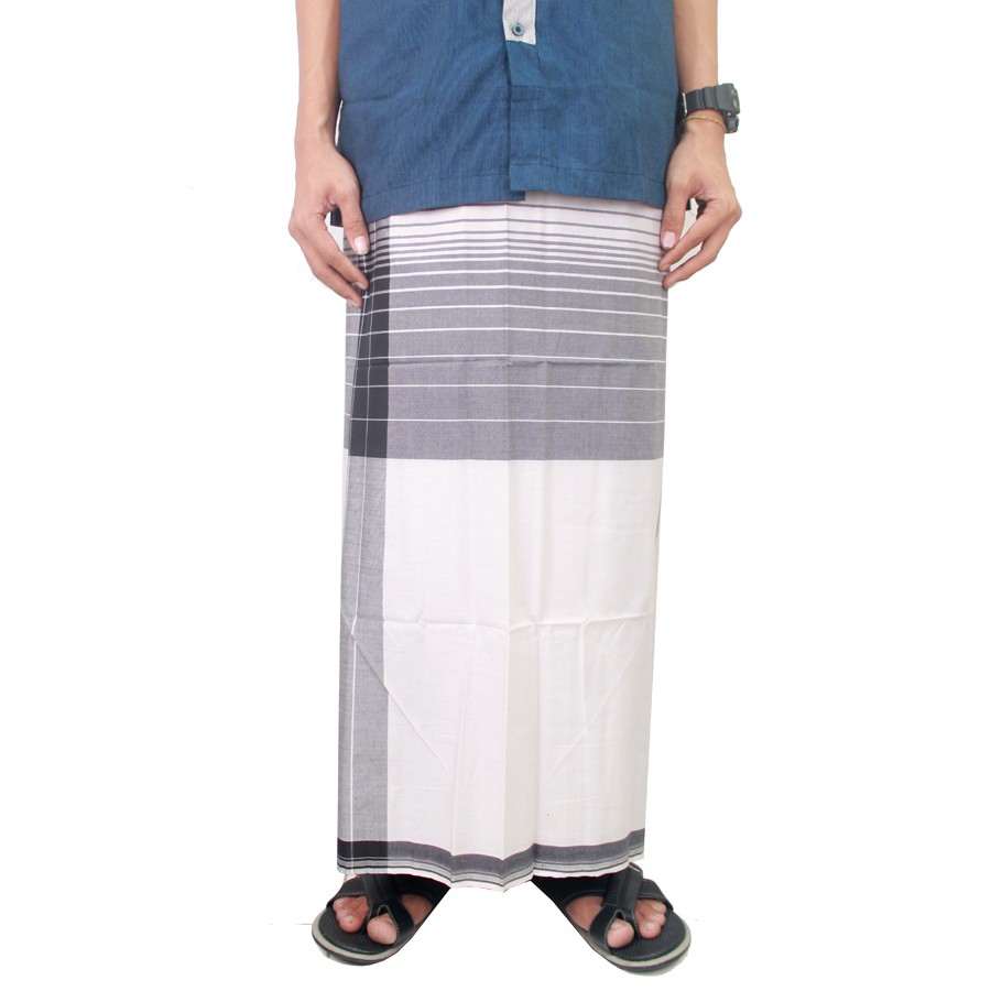 Sarung Buat Sholat Yang Bagus Katun Hitam Putih – SRG 79