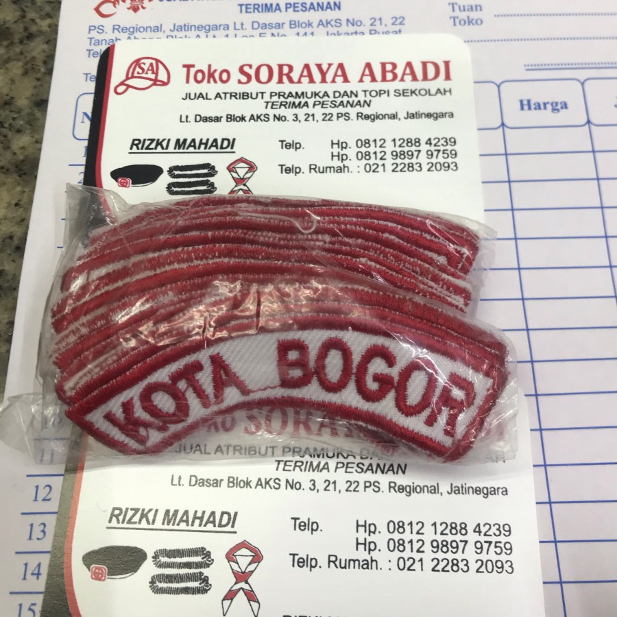 BADGE/BET KWARCAB KHUSUS KAB-KOTA-BOGOR