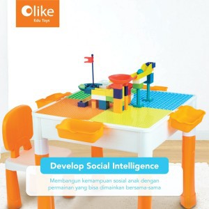 Olike Fun Bricks Table Edu Toys / Permainan Edukasi Anak - Garansi Resmi