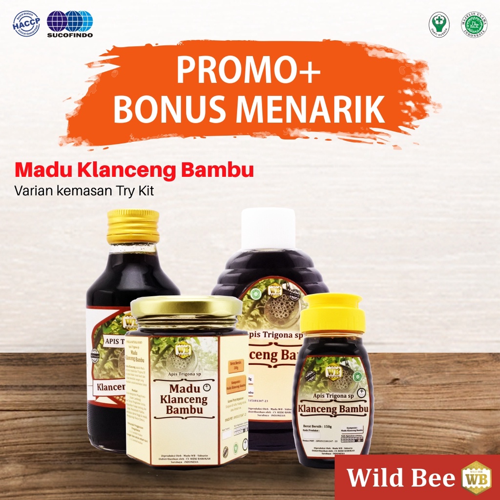

Madu Klanceng Bambu // Garansi Murni // Asli 100% // Kemasan Kecil // Wild Bee
