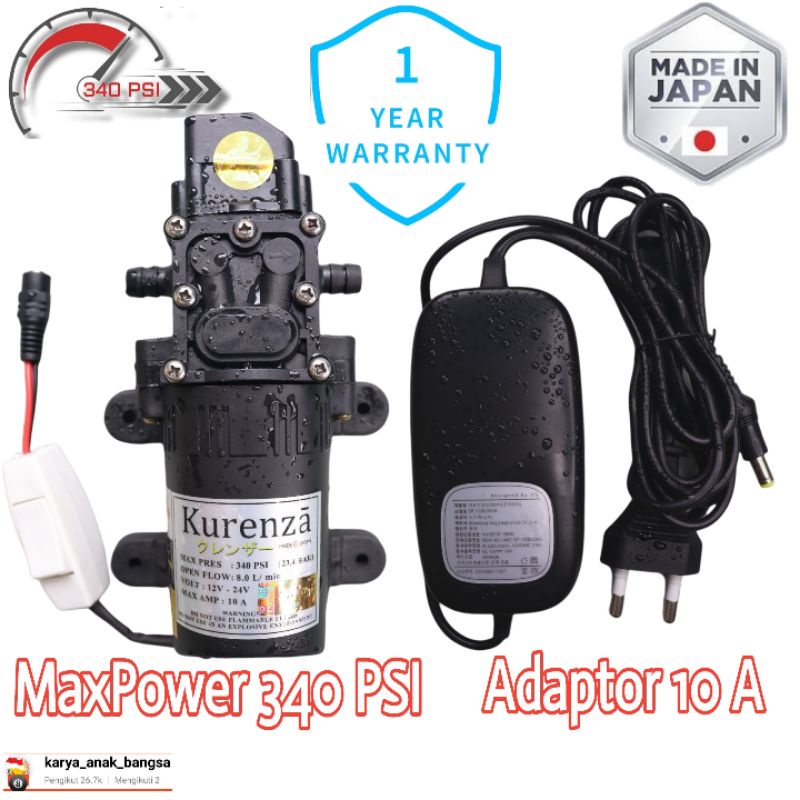 Paket Mesin 340 PSI plus Adaptor Best Seller