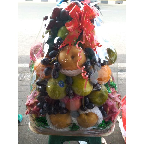 

parcel buah lengkap bunga anggu itam