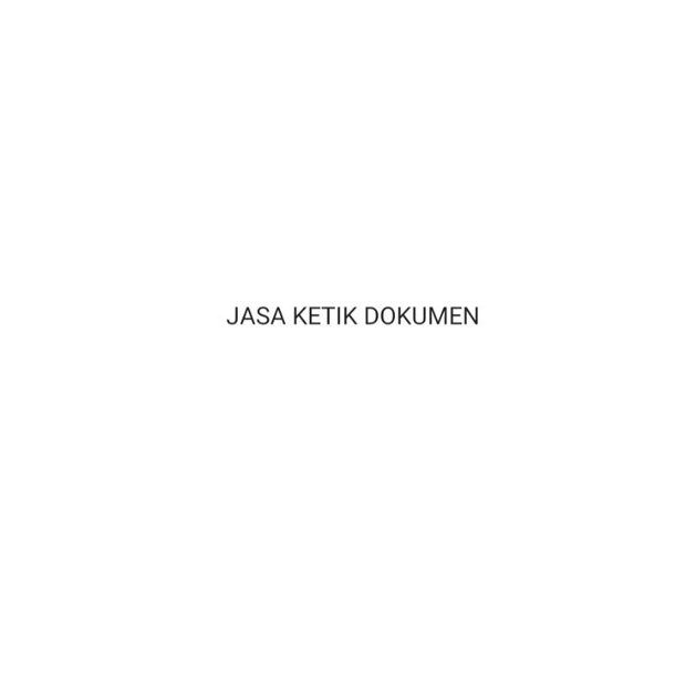 

Jasa ketik dokumen