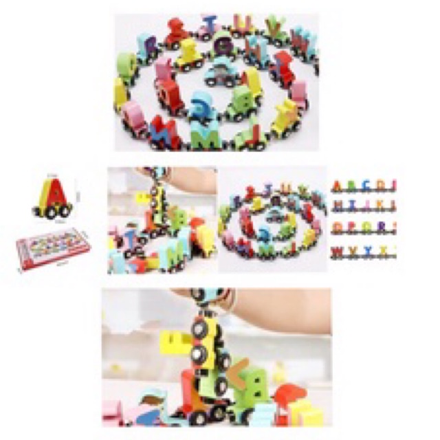 Belajar ALPHABET ANAK /Magnetic Alphabet train.