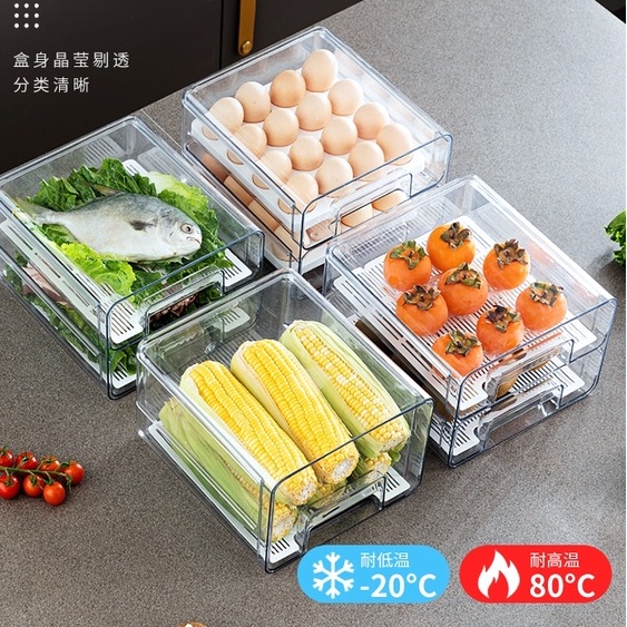 Refrigerator Food Storage Rak Penyimpanan sayur Buah