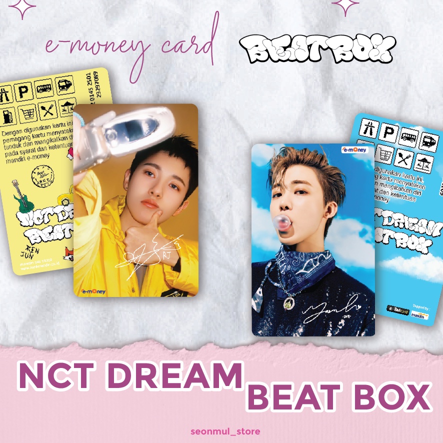 TERMURAH!!! EMONEY BRIZZI FLAZZ TAPCASH NCT DREAM BEAT BOX / NCT DREAM BEATBOX