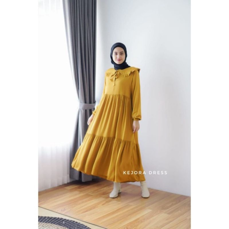 TANIA MIDI DRESS RAYON TWILL GAMIS MIDI TERLARIS