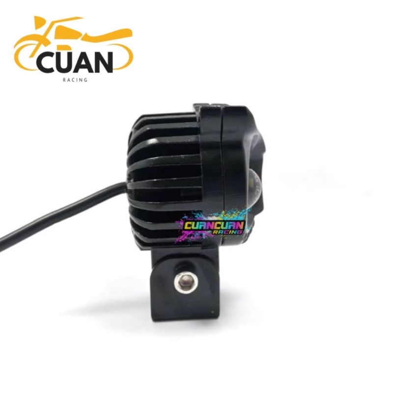 Dijamin Terang Lampu tembak Laser LED D2 OWL laser 2 mode jauh dekat Putih