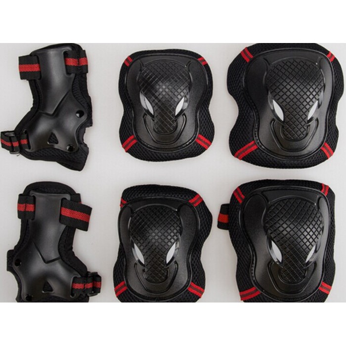 MURAH 6 pcs Deker Deker Lutut Motor Roda Sepeda Siku Tangan Pelindung Anak Dewasa Dekker