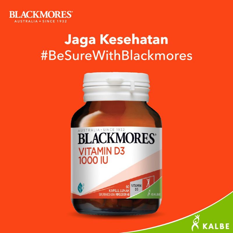 BLACKMORES VITAMIN D3 1000 IU - ISI 60 KAPSUL