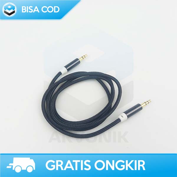 GOLD PLATED KABEL AUX AUDIO EXTENSION AUDIO 3.5 MM TO 3.5 MM ORIGINAL