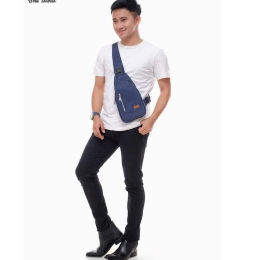 Terbagus.. Waistbag Keenan by Biru Tsabita (Tas Cowok, untuk remaja dan pria dewasa)