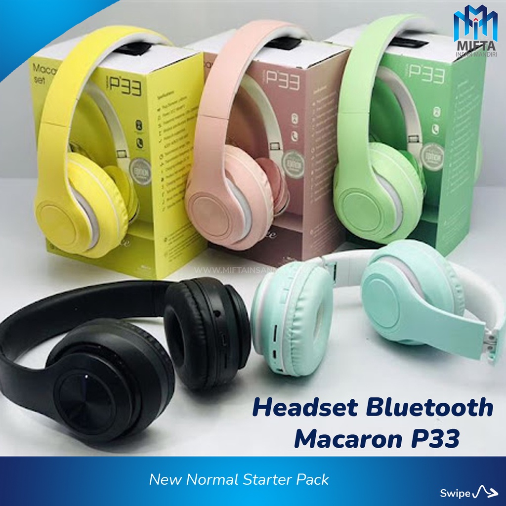 MTech HEADPHONE BLUETOOTH WIRELESS P33 / HEADPHONE WIRELES / HEADPHONE