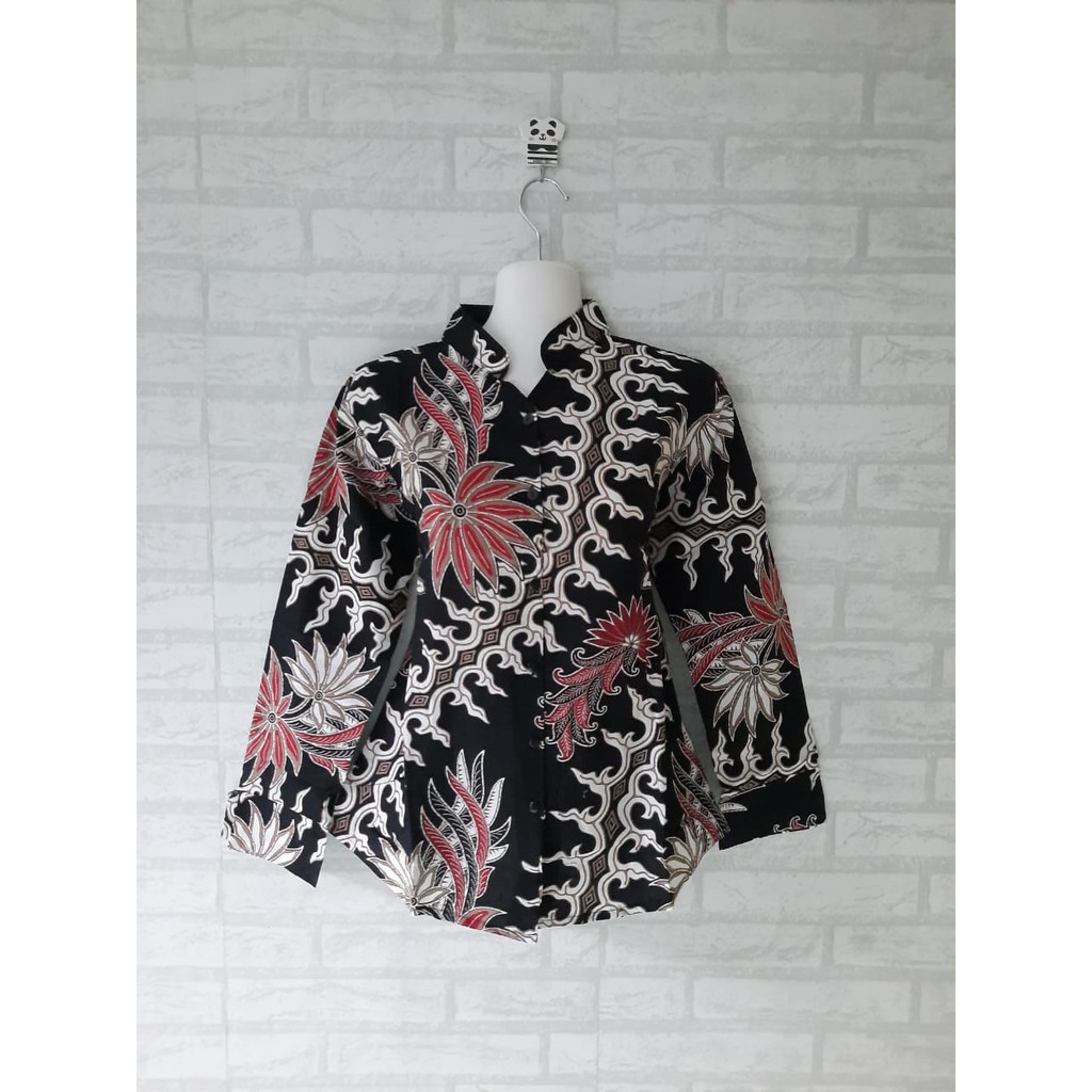 blouse batik/ atasan kerja batik/ seragam batik kerja