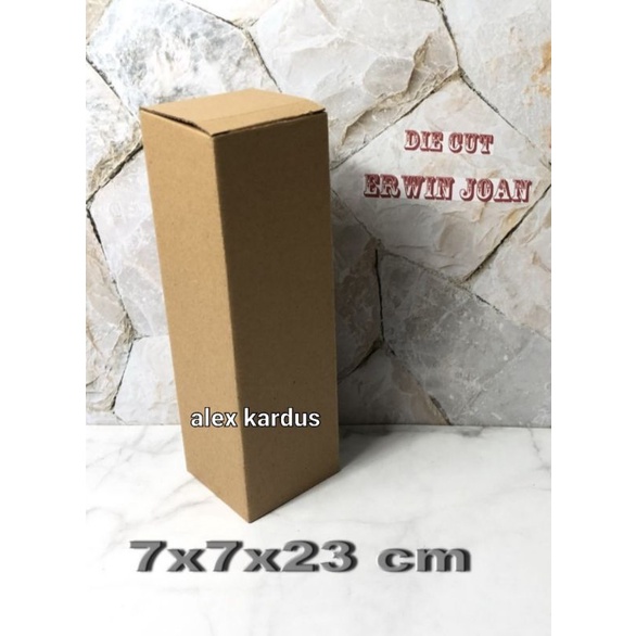 

Kardus box uk. 7x7x23 cm Kotak Karton die cut