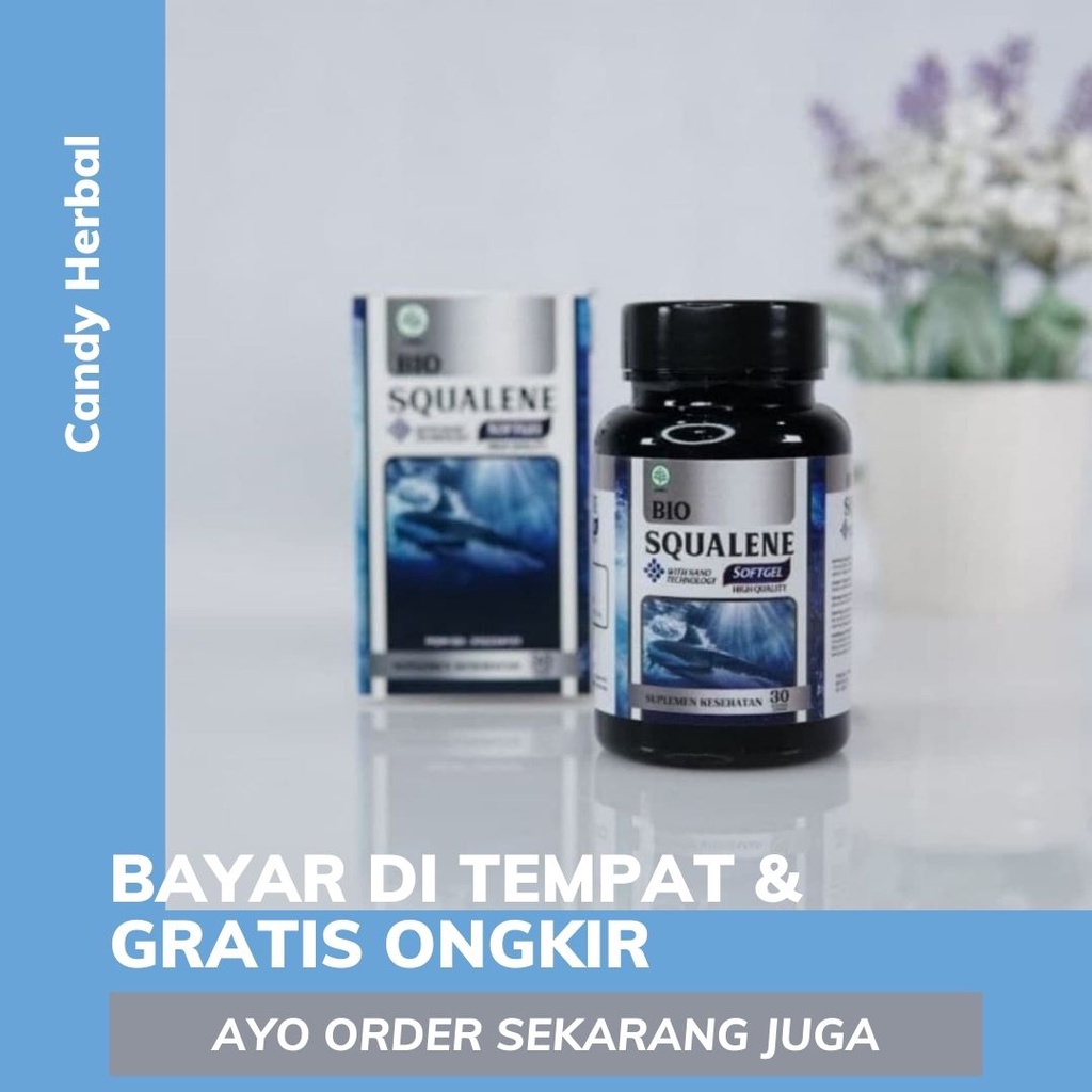 Minyak Hati Ikan Hiu Vitamin Pintar - Suplemen Otak Untuk Dewasa dan anak anak -  BIO SQUALENE SOFTG