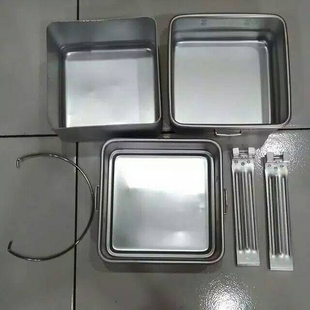 NESTING TNI KOTAK / MISTING TNI / ALAT MASAK PANCI CAMPING