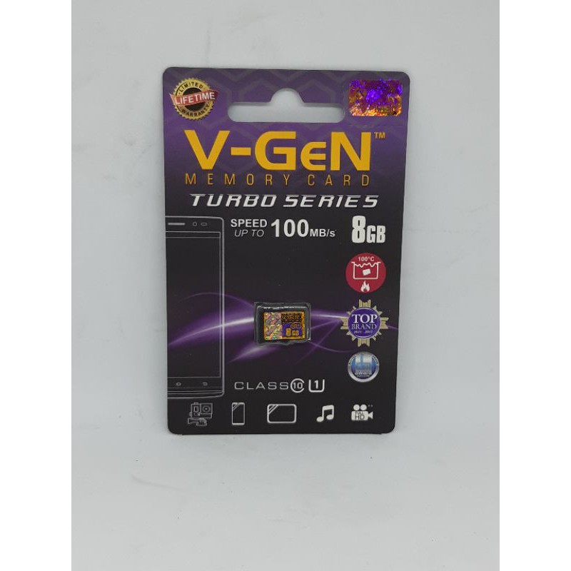 MICRO SD MEMORY CARD VGEN 8GB 16GB 32GB 64GB CLASS 10 TURBO SERIES