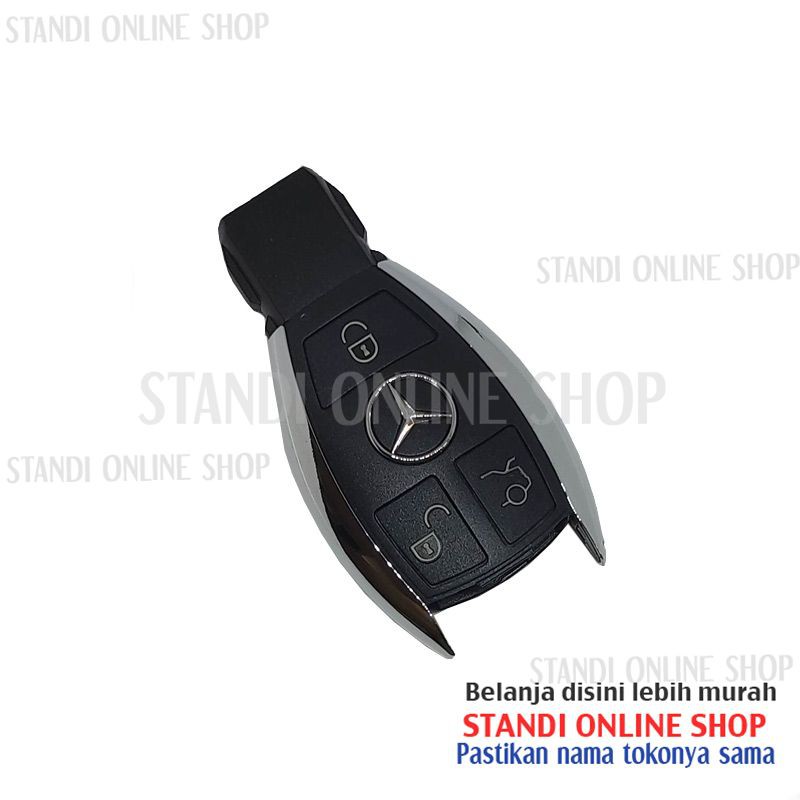 Casing Kunci Key Shell Remote Mercedes Benz Mercy 3 Tombol Bagus