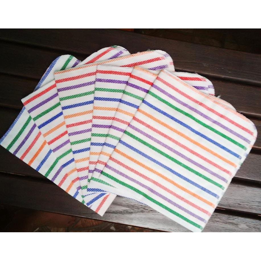 Perlak Ompol Bayi ukuran 52x43cm Motif Salur alas ompol bayi