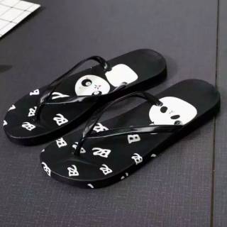 Sandal Jepit Wanita Motif Panda Sandal Slipper    Tali Jelly