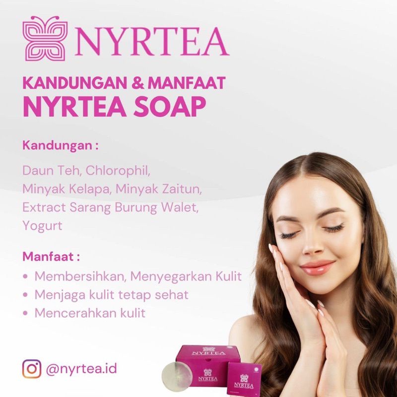 Nyrtea, Sabun Viral, memutihkan, mencerahkan