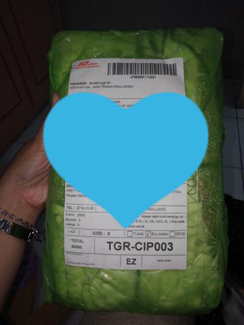 Atasan Batik Tunik Kenanga Ulir  ( Ukuran S M L Xl Xxl Xxxl 5l )