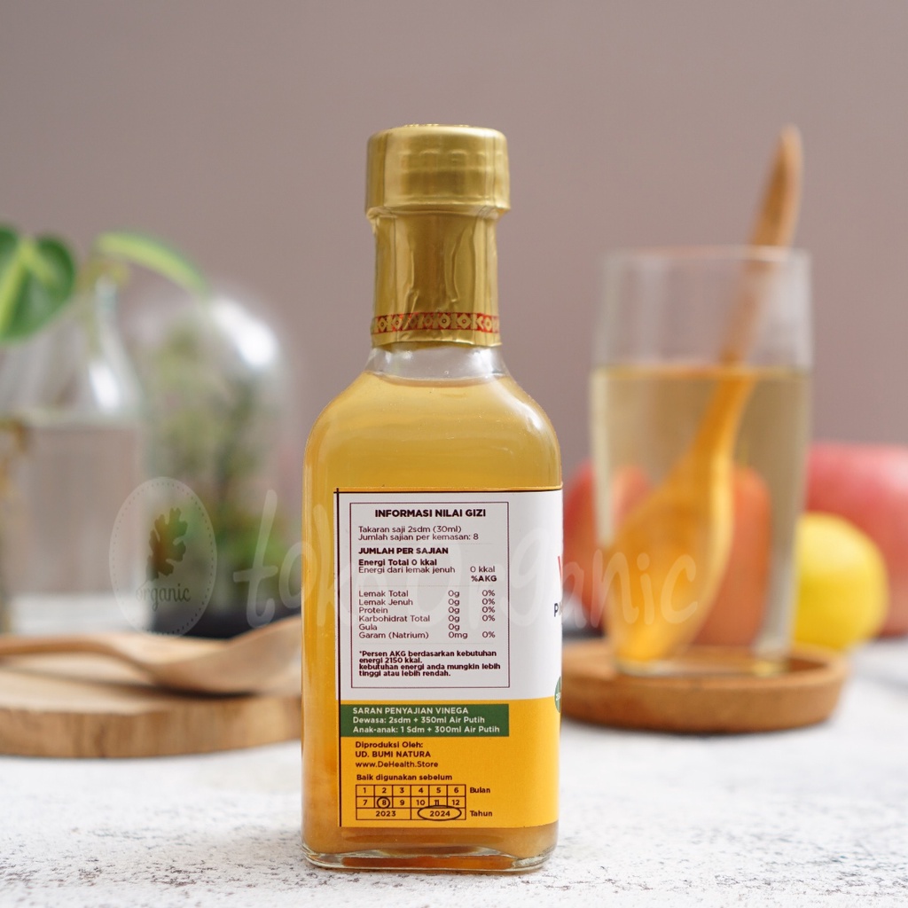 

RB22 Dehealth Supplies FINEGA CUKA NANAS Pineaple Vinegar Alami With Mother - 250ML