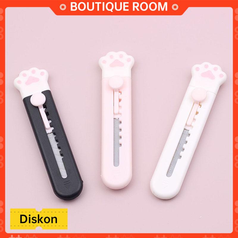 

Ready✨Lucu kartun kucing cakar awan kreatif mini utilitas pisau portabel pisau alat tulis kantor mengungkapkan perangkat unboxing siswaBER