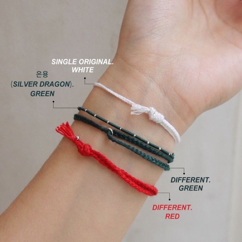 gelang kepang / gelang v bts / gelang different / gelang tali simple