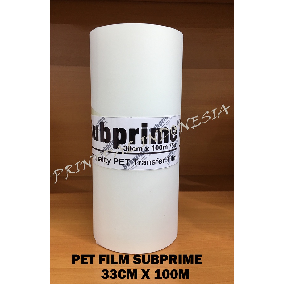 Subprime PET DTF Glossy Coating Tebal 33cm x 100m