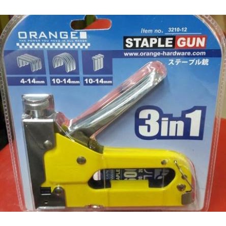 

3 in 1 ORANGE Stapler Gun / Tembak Gun Tacker 4mm s/d 14mm timur74 Juara