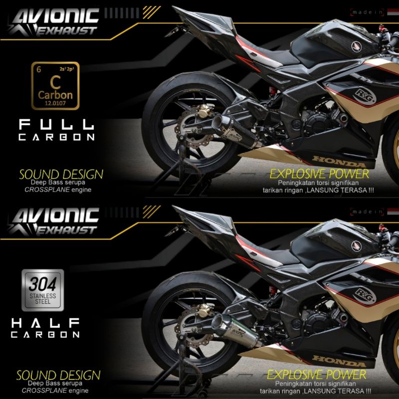 Knalpot CBR 250 CBR250 - Avionic Exhaust Carbon (Fullsystem)