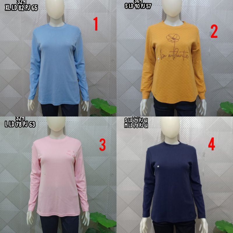 KAOS WANITA DUST LENGAN PANJANG ORIGINAL