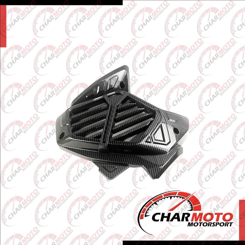 Cover Tutup Radiator Yamaha All New Aerox 155 2021 Carbon Karbon Nemo - Charmoto