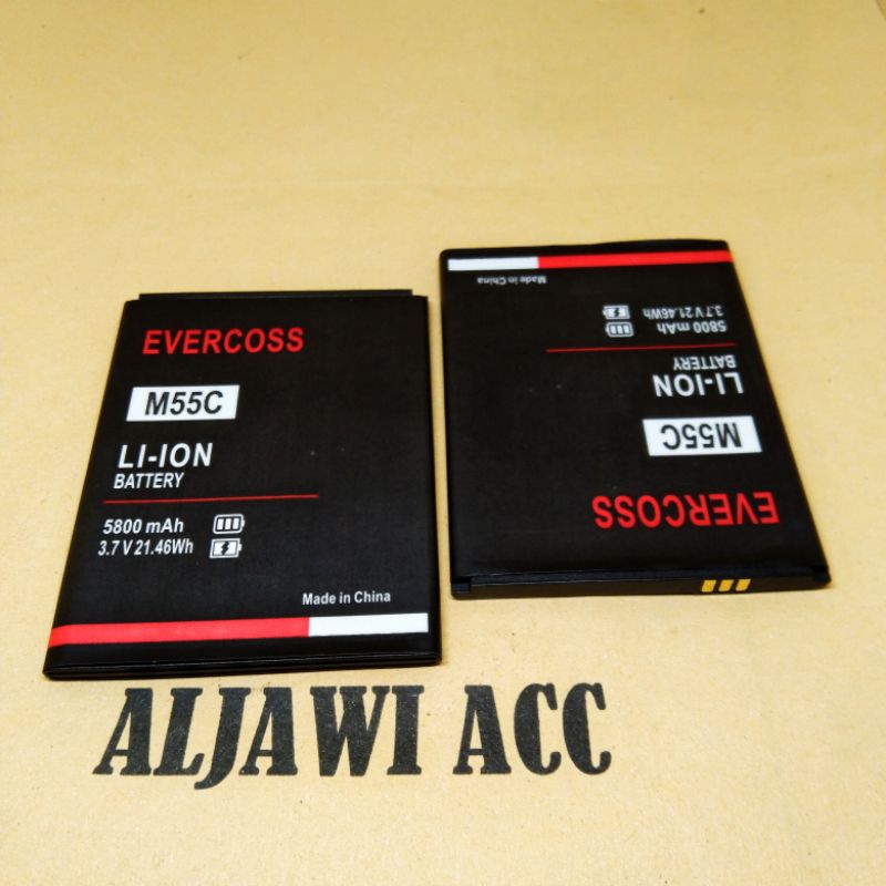 Batre Baterai Battery Cross Evercoss M55 M55C Original Battery