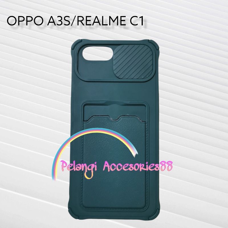 CASE OPPO A3S CASE SOFTCASE SLEDING WARNA WARNI