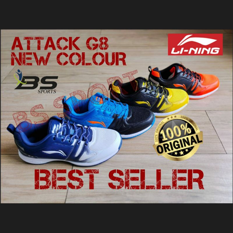 NEW  SEPATU BADMINTON SEPATU LINING ATTACK G8 ORIGINAL