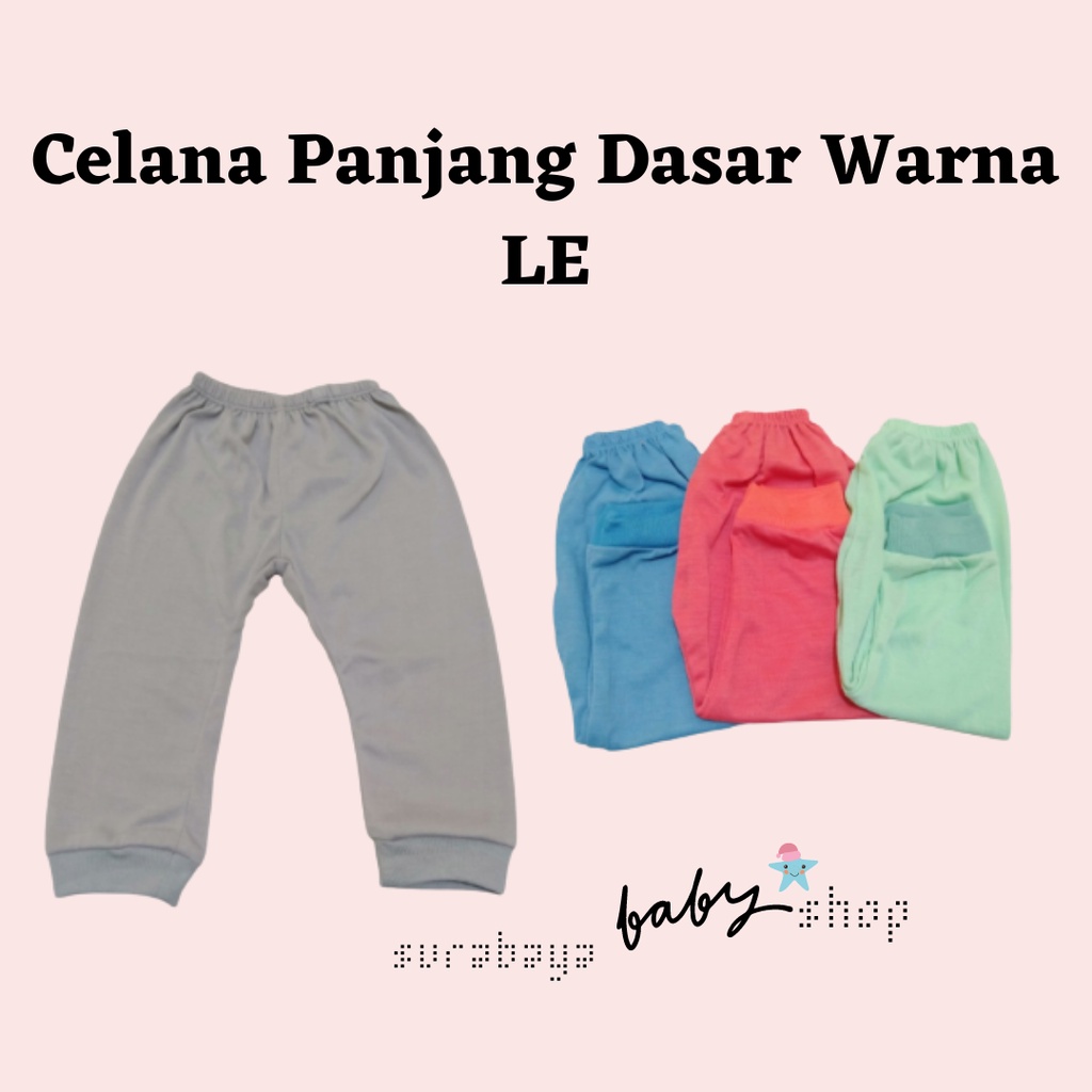 Celana Panjang Bayi PE Dasar Warna Lusiana 691102