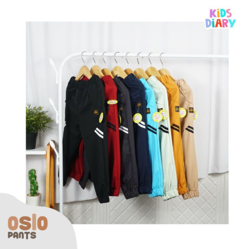 Oslo Pants Kids Diary 1-12 Th Size Kids dan Junior Celana Panjang Training Anak Laki-laki Perempuan 