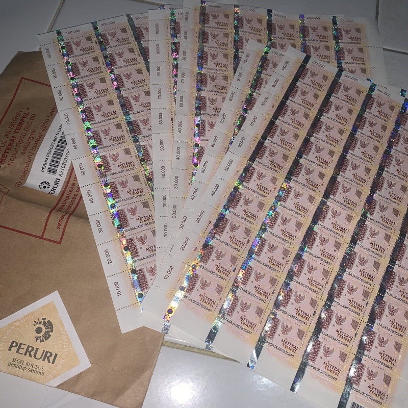 

METREI TEMPEL 10000 MURAH 10.000 STAMP POS ASLI PERANGKO MATRAI