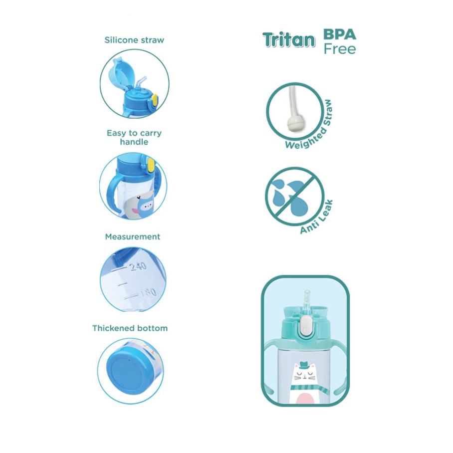 Baby Safe Tritan Cup 350 ml TRI01 / Botol Minum