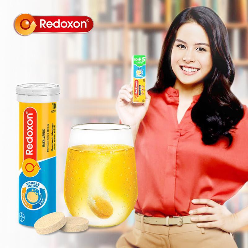 Terlaris!! Redoxon Triple Action 10 Tablet / Redoxon Vitamin C, D &amp; Zinc Rasa Jeruk