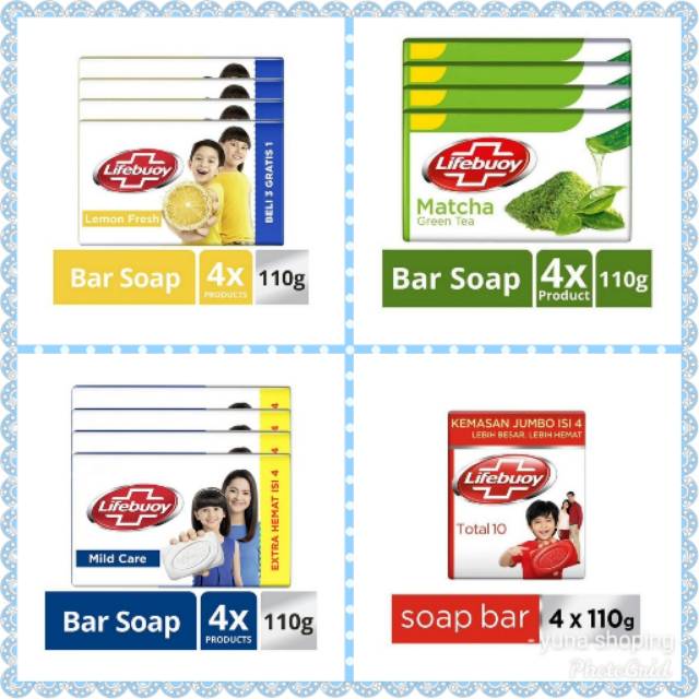 Lifebuoy sabun batang besar 110 gram all variant